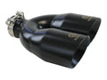 aFe Takeda 2.5in 304 Stainless Steel Clamp-on Exhaust Tip Passenger Side 2.5in Inlet 4inDual - Blue