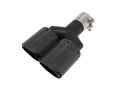 aFe Takeda 2.5in 304 Stainless Steel Clamp-on Exhaust Tip Driver side 2.5in Inlet 4in Dual-Carbon