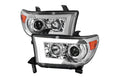 PROJECTOR HEADLIGHTS WITH AMBER REFLECTOR- CHROME