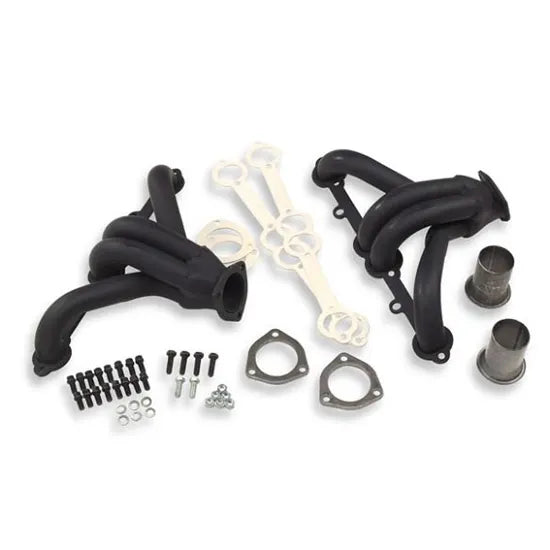 Block Hugger Painted Universal Block Hugger Header 265-400 Sbc Tube Size 1.625 Inch Collector Size 2.5 Inch FlowTech
