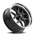 RIDLER 610 MATTE BLACK POLISHED 17X8 5-114.3 0MM 83.82MM