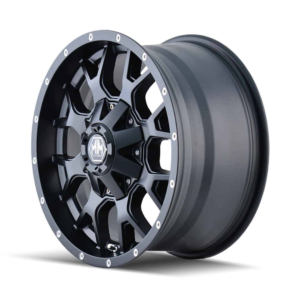 MAYHEM WARRIOR 8015 MATTE BLACK 18X9 8-165.1 -12MM 130.8MM