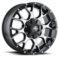 Mayhem 8015 Warrior 18x9 / 8x165.1 BP / -12mm Offset / mm Hub Gloss Black Machined Wheel
