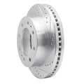 R1 75-80 Ford E-350 Econoline Club Wagon Front Right Drilled & Slotted Silver Brake Rotor
