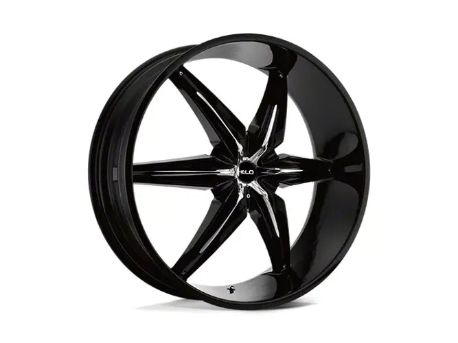 HE866 22X9.5 5X115 G-BLK W/ ACCENTS 10MM