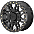 KS250 15X6 4X137 SBLK BLKRING 38MM