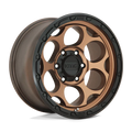 ~(37 lbs. 23X23X12)~ DIRTY HARRY 20x9 6x135.00 MATTE BRONZE W/ BLACK LIP (0 mm)