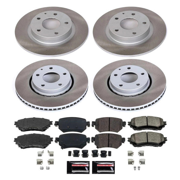 Power Stop 2021 Mazda 6 Front and Rear Semi-Coated Rotor Kit