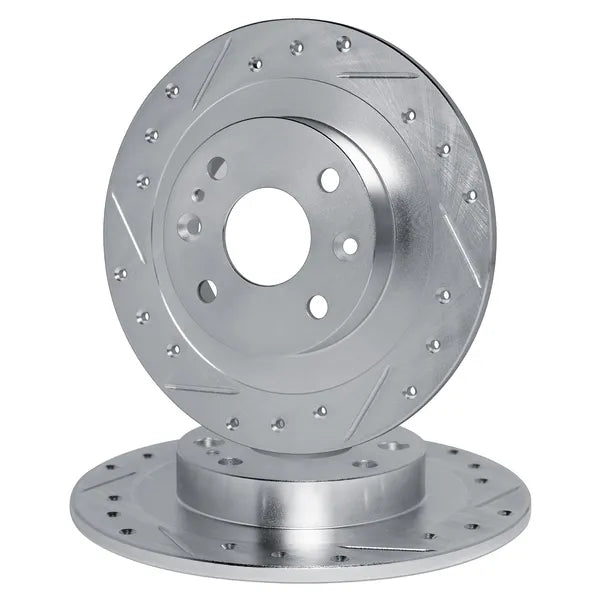 R1 Concepts Brake Rotor- D/S - Silver Fits Volkswagen Cabrio