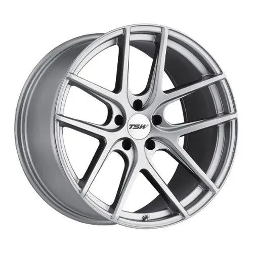 ~(22 lbs. 19X19X10)~ TSW GENEVA 17x8.0 5/114.3 ET40 CB76.1 MATTE TITANIUM SILVER