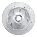 DFC 80-85 Ford F-250 2WD (Excl Super Duty) Front Right Drilled & Slotted Silver Brake Rotor