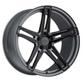 ~(23 lbs. 19X19X10)~ TSW MECHANICA 17x8.0 5/112 ET32 CB72.1 MATTE GUNMETAL W/MATTE BLACK FACE