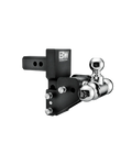 Tow and Stow 2 Inch Multi-Pro 1 7 8in x 2in x 2 5 16in Tri-Ball 2 1 2in Drop 3 1 2in Rise