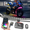 XK Glow XKmax RGBW 16pc addressable Motorcycle Underglow Light Kit