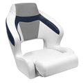 WISE 3338 BAJA XL BUCKET SEAT W/ FLIP UP BOLSTER WHITE/HOT TEAL