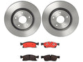 R1 Concepts Brake Rotors - Carbon Coated w/ Optimum Oe Pads Hdw