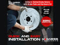 R1 12-19 Fiat 500 Front & Rear Brake Rotor Set w/Optimum OE Pads and Hardware