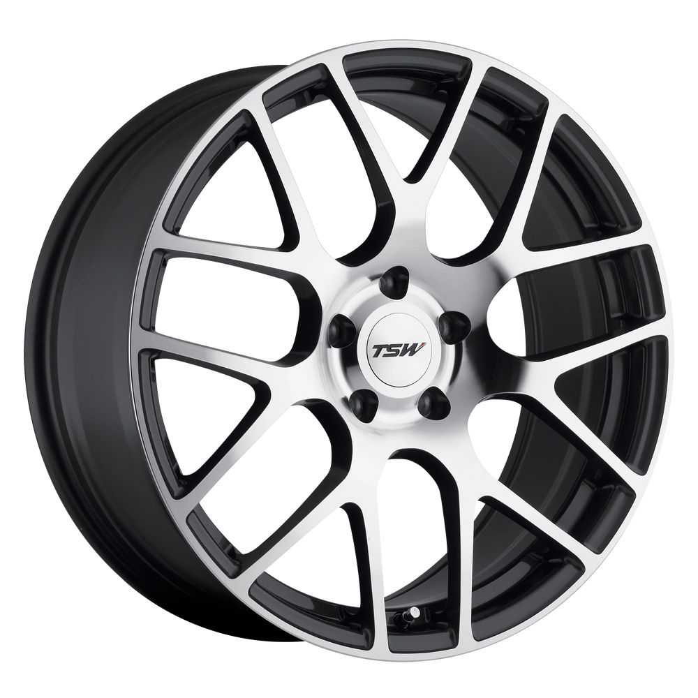 ~(21 lbs. 19X19X9)~ TSW NURBURGRING 17x7.5 5/114.3 ET45 CB76.1 GUNMETAL W/MIRROR CUT FACE