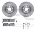 DFC 17-25 Alfa Romeo Giulia Front Rotors with 5000 Advanced Brake Pads w/Hardware