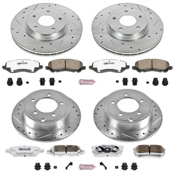 Power Stop 11-14 Chrysler 200 Front & Rear Z23 Evolution Sport Brake Kit