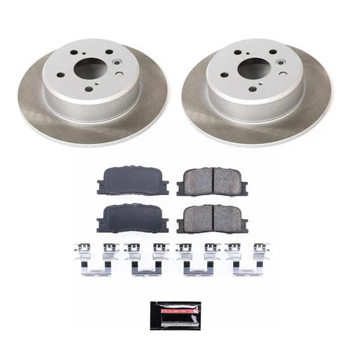 Power Stop 08-13 Toyota Highlander Front and Rear Semi-Coated Rotor Kit