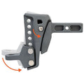 REBELLION XD ADJUSTABLE CUSHION HITCH BALL MOUNT 6 1/2IN DROP 2IN RECEIVER 15000LB