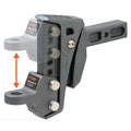 REBELLION XD ADJUSTABLE CUSHION HITCH BALL MOUNT 6 1/2IN DROP 2IN RECEIVER 15000LB