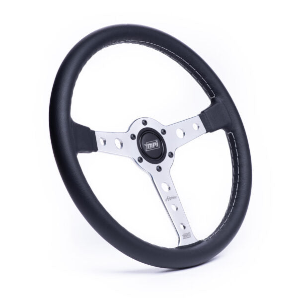 Drag Steering Wheel 12in Suede Pad Switch Holes
