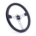 Drag Steering Wheel 12in Suede Pad Switch Holes
