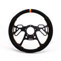 Drag Steering Wheel 12in Suede Pad Switch Holes