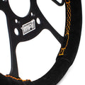 Drag Steering Wheel 12in Suede Pad Switch Holes
