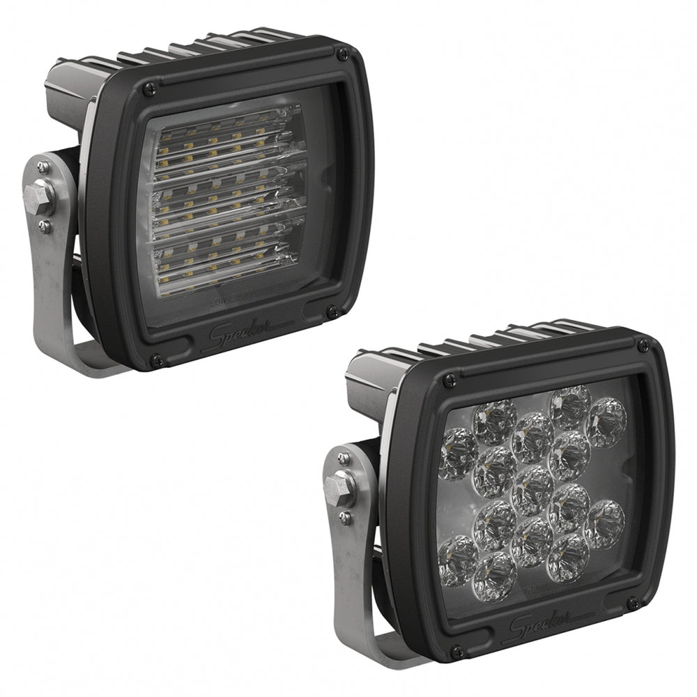 526 MODEL 12V LED WORK LIGHT W/BLACK HOUSINGPOLYCARBONATE LENS & SPOT BEAM PATTERN
