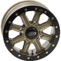 ITP Inertia Beadlock 15x7 / 4x156 BP / 40mm Offset Bronze w/ Black Ring Wheel
