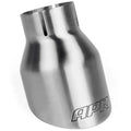 Double-Walled 4 Inch Slash-Cut Tips (Polished Diamond Black) Set of 2 Fits Universally on Various APR Exhaust Systems APR
