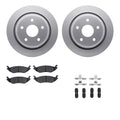 DFC 02-24 Chrysler Aspen Rear Geospec Rotors with 5000 Advanced Brake Pads w/Hardware
