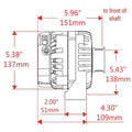 ALT GM BLACK 175A 1V HPR 1 WIRE