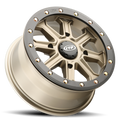 ITP Inertia Beadlock 15x7 / 4x156 BP / 40mm Offset Bronze w/ Black Ring Wheel