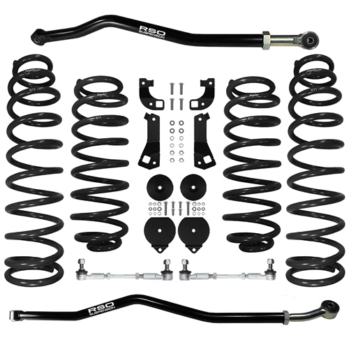 0718 JEEP WRANGLER JK/JKU 4DOOR BLACK ECOATED FRONT AND REAR SPRINGS
