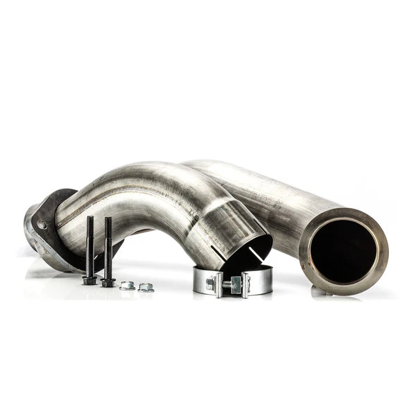 2008 - 2010 Ford 6.4L S400 4 409 Stainless Down Tube. (For use with RCD-6.4 T4TMK)