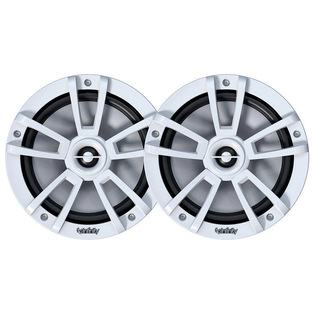 INFINITY MARINE 6 1/2IN COAXIAL MARINE SPEAKER; WHITE; 75W RMS 225W PEAK