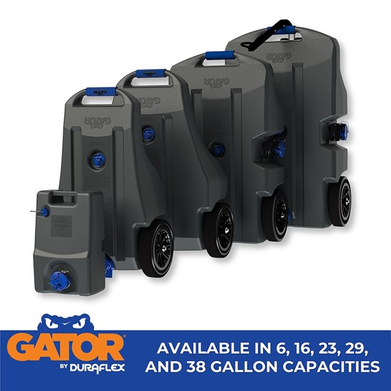 GATOR WASTE TANK 38 GAL 4 WHEEL