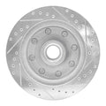 DFC 95-04 Ford E-350 Super Duty Front Left Drilled & Slotted Silver Brake Rotor