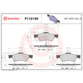 Brembo OE 01-07 Chrysler Town & Country/2003 Voyager/01-05 Dodge Caravan Front Disc Brake Kit