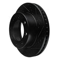 R1 05-12 Ford F-250 4WD (Super Duty) Front Right Drilled & Slotted Black Brake Rotor