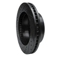 R1 05-12 Ford F-250 4WD (Super Duty) Front Right Drilled & Slotted Black Brake Rotor