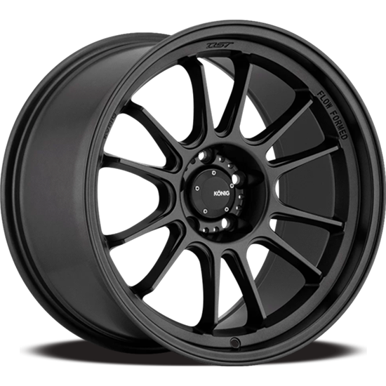 Konig Hypergram 17x8 4X100 ET45 Matte Black Wheel