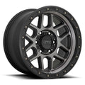 ~(34 lbs. 21X21X12)~ KM544 18x9 6x114.30 SATIN BLACK W/ GRAY TINT (18 mm)
