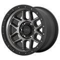 ~(34 lbs. 21X21X12)~ KM544 18x9 6x114.30 SATIN BLACK W/ GRAY TINT (18 mm)