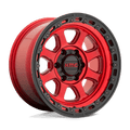 KM548 17X9 6X5.5 C-RED BLK-LP -12MM