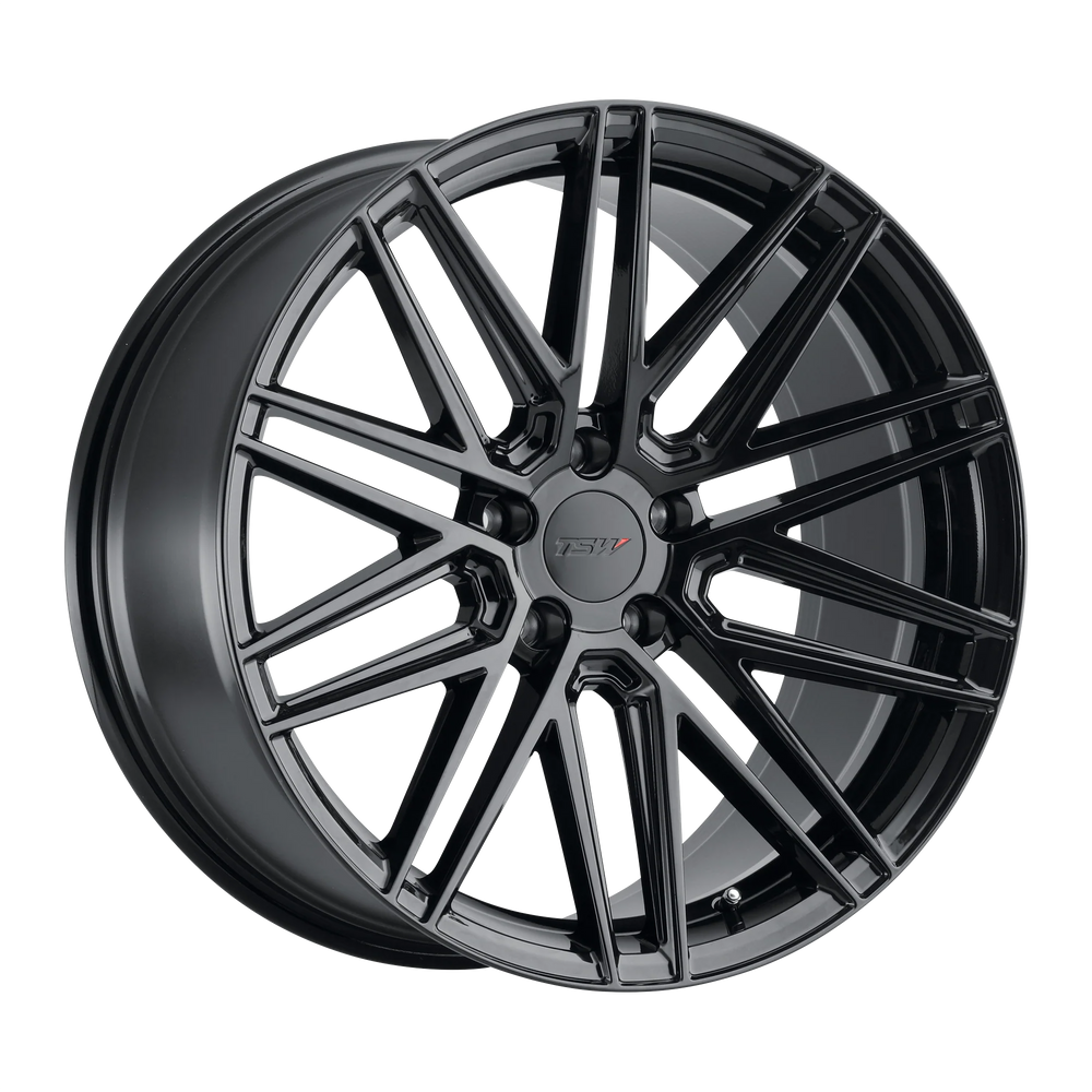 ~(30 lbs. 22X22X10)~ TSW PESCARA 20x8.5 5/112 ET32 CB66.56 GLOSS BLACK